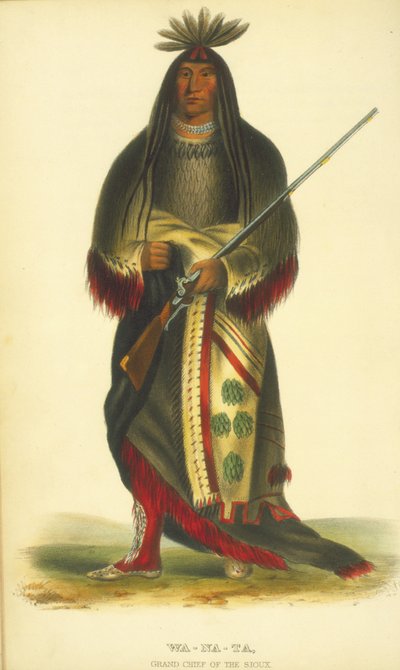 Wa-Na-Ta, Grand Chief of the Sioux, 1848 by Thomas Loraine McKenney